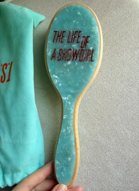 Taylor Swift TTPD Hair Brush Official Merch The Life Of A Showgirl