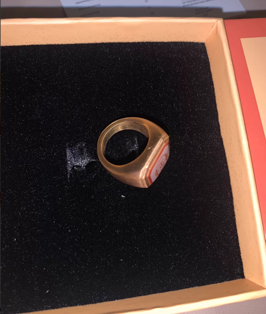 Taylor Swift TLOAS Signet Ring Official Merch TS Logo Size 4 New