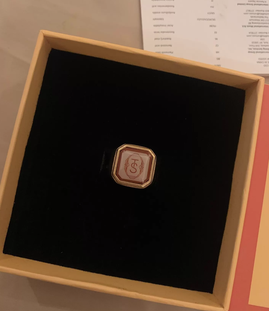 Taylor Swift TLOAS Signet Ring Official Merch TS Logo Size 4 New